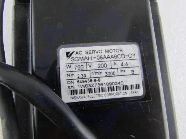 SGMAH-08AAA6CD-OY Yaskawa Servo Motor