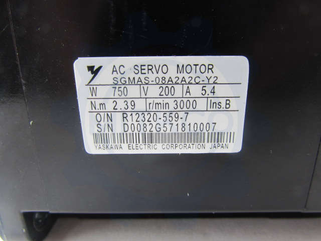 SGMAS-08A2A2C-Y2 Yaskawa Servo Motor