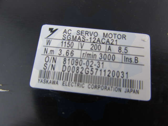 SGMAS-12ACA21 Yaskawa Servo Motor