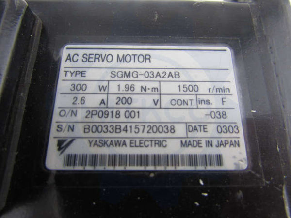 SGMG-03A2AB Yaskawa Servo Motor