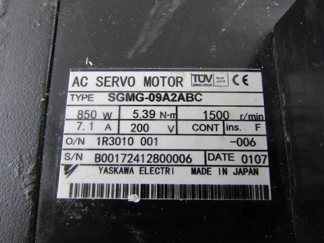 SGMG-09A2ABC Yaskawa Servo Motor