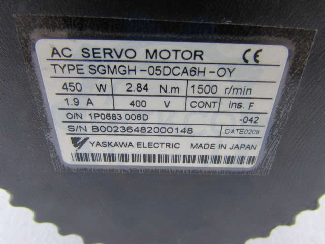 SGMGH-05DCA6H-OY Yaskawa Servo Motor