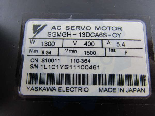 SGMGH-13DCA6S-OY Yaskawa Servo Motor