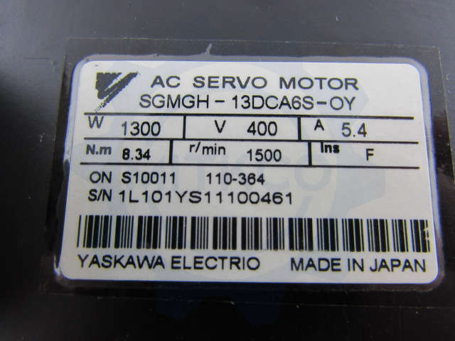 SGMGH-13DCA6S-OY Yaskawa Servo Motor