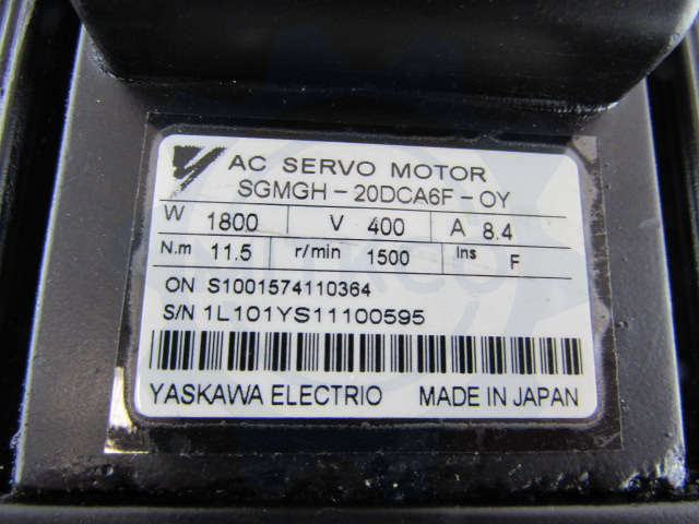 SGMGH-20DCA6F-OY Yaskawa servo drive/motor