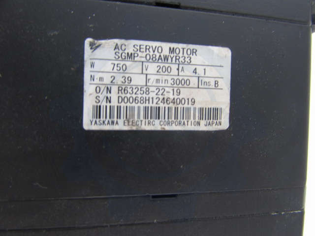 SGMP-08AWYR33 Yaskawa servo drive/motor