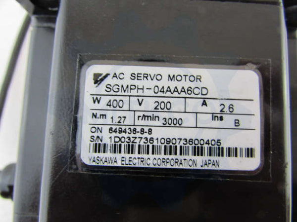 SGMPH-04AAA6CD Yaskawa Servo Motor