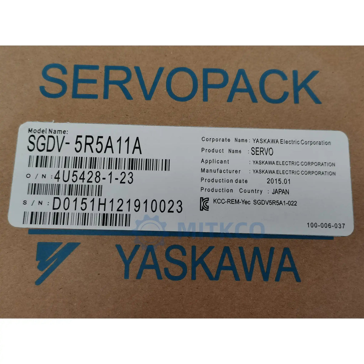 SGDV-5R5A11A Yaskawa Servo Drive 750W 200V Sigma-5