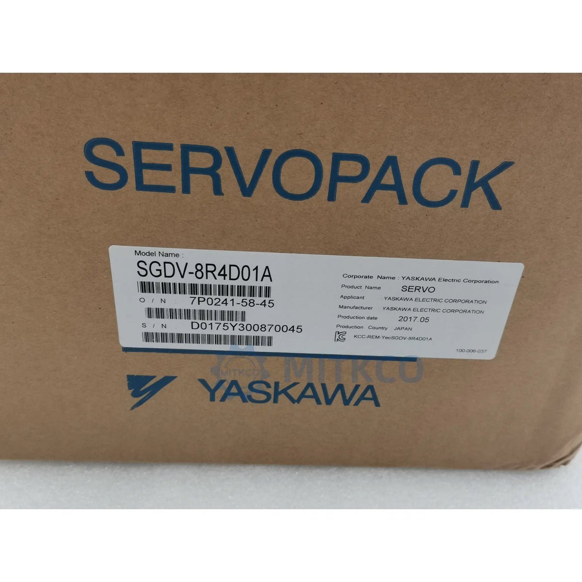 SGDV-8R4D01A Yaskawa Sigma-5 Servo Drive 2kW 400V
