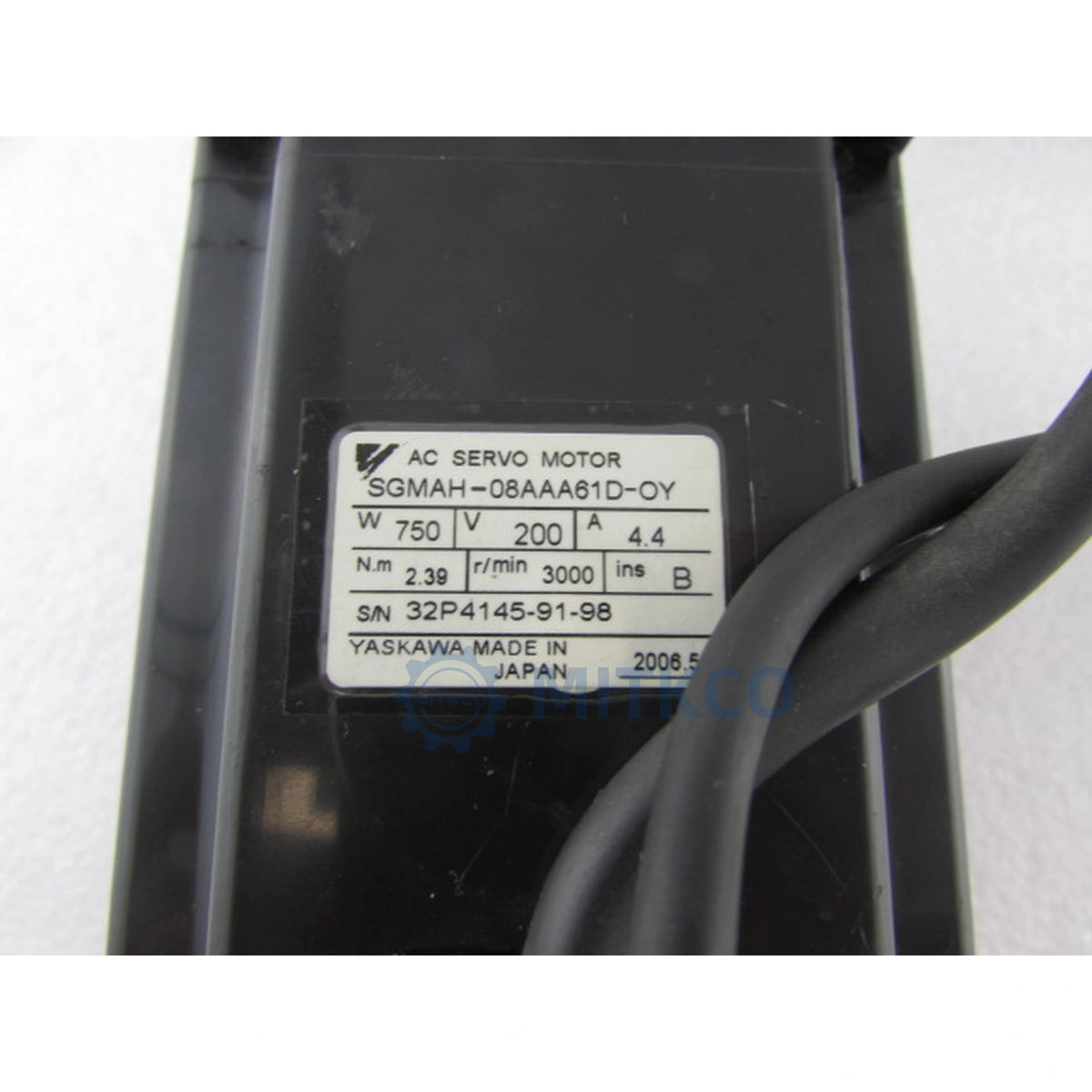 SGMAH-08AAA61D-OY Yaskawa Servo Motor 750W 200V