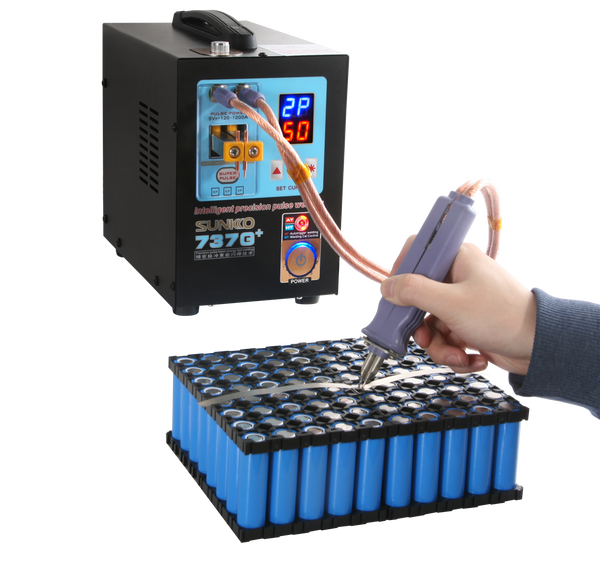 220V / 110V Sunkko 737G + battery spot welder 18650 32700 battery welder Application