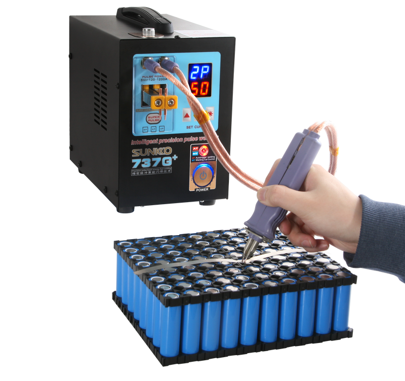 220V / 110V Sunkko 737G + battery spot welder 18650 32700 battery welder Application